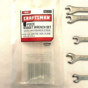 16 Craftsmen Wrench Midget Ignition Combination Tool (1 full Set) plus 1 missing